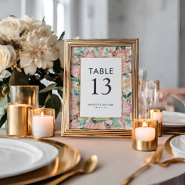 Botanical Eucalyptus Pampas Grass Proteas Wedding Kaart