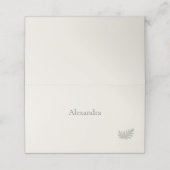 Botanical Evergreen Dinner Party Plaatskaartje (Buitenkant ongevouwen)