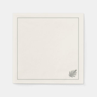 Botanical Evergreen Minimalist | Neutral Rustic  Servet