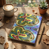  Botanical floral abstract illustration planner