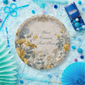 Botanical Floral Design Papieren Bordje (Feest)