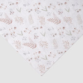 Botanical Floral Flower Pattern Tissue Paper Tissuepapier (Detail)