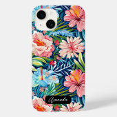 Botanical Floral Pattern Summer Flowers Case-Mate iPhone Case (Achterkant)