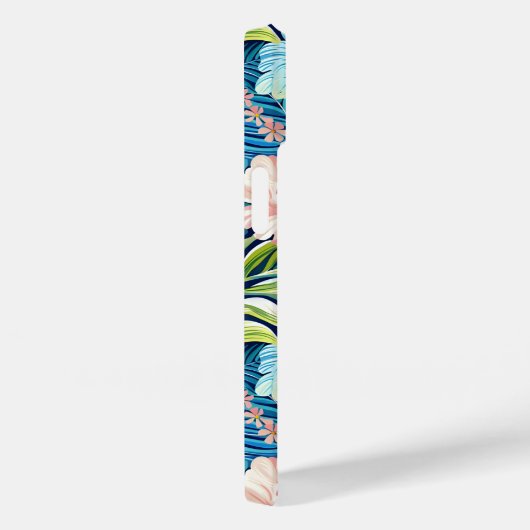 Botanical Floral Pattern Summer Flowers Case-Mate iPhone Case (Achterkant / Rechts)