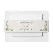 Botanical Floral Uitnodigingen Wikkel (Voorkant Voorbeeld)