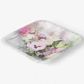 Botanical Flower Bouquet Art Abstract Papier Bord (Gebogen)