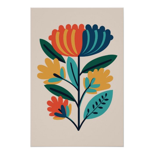 Botanical Flower Nr. 14 Perfect Poster (Voorkant)