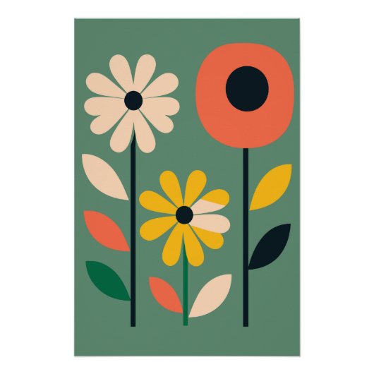 Botanical Flower Poster - Nr. 6 (Voorkant)