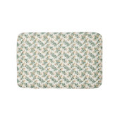 Botanical Foliage Green Golden Leaf Pattern Badmat (Voorkant)