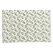 Botanical Foliage Green Leaves Patterned Kussensloop (Voorkant-Rechts)