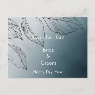 Botanical Foliage Save the Date Aankondigingskaart