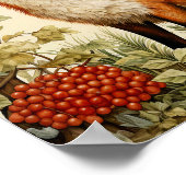 Botanical Fox Woodland Animal Art Poster (Hoek)