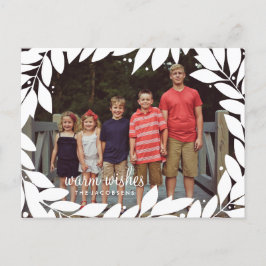 Botanical Frame Holiday Postcard Feestdagenkaart