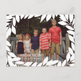 Botanical Frame Holiday Postcard Feestdagenkaart