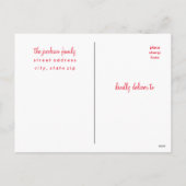 Botanical Frame Holiday Postcard Feestdagenkaart (Achterkant)