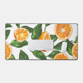 Botanical Fruit Orange Citrus Seamless Bureaumat (Keyboard & Muis)