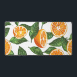 Botanical Fruit Orange Citrus Seamless Bureaumat<br><div class="desc">Juicy orange slices and fresh green leaves arranged in a lively botanical composition.</div>