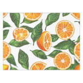 Botanical Fruit Orange Citrus Seamless Pattern Tafelkleed (Voorkant (Horizontaal))