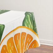 Botanical Fruit Orange Citrus Seamless Pattern Tafelkleed (Voorbeeld)
