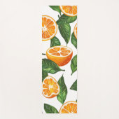 Botanical Fruit Orange Citrus Seamless Pattern Yogamat (Voorkant)