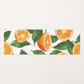 Botanical Fruit Orange Citrus Seamless Pattern Yogamat (Voorkant (horizontaal))