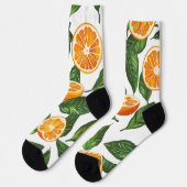 Botanical Fruit Orange Citrus Seamless Sokken (Links)
