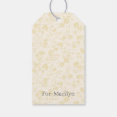 Botanical Garden Buttercream - Neutral Cadeaulabel (Achterkant)