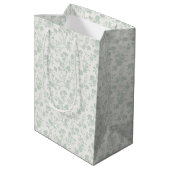 Botanical Garden Muted Sage - Neutral  Medium Cadeauzakje (Achterkant Gekanteld)