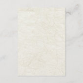 Botanical Garden Orchid Wedding Informatiekaartje (Achterkant)