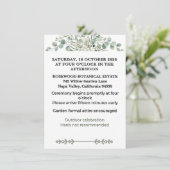 Botanical Garden Romance Details Informatiekaartje (Staand voorkant)