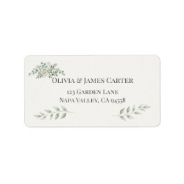 Botanical Garden Romance Wedding Address Labels