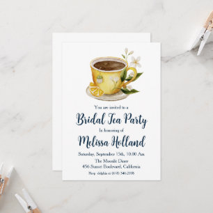 Botanical Garden Tea Party vrijgezellenfeest Kaart