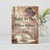 Botanical Garden Tea Party vrijgezellenfeest Kaart (Staand voorkant)