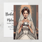 Botanical Garden Tea Party vrijgezellenfeest Kaart (Voorkant / Achterkant)