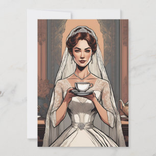 Botanical Garden Tea Party vrijgezellenfeest Kaart