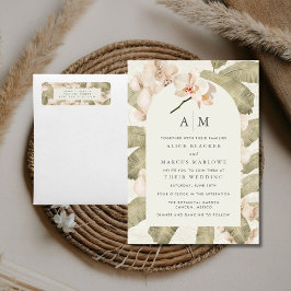 Botanical Garden Wedding Return Address Etiket