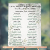 Botanical Garden Wedding Seating Chart Acryl Bord (Neutraal)