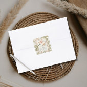 Botanical Garden Wedding Thank You Favor Vierkante Sticker