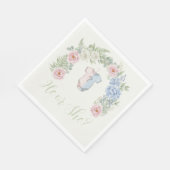 Botanical Gender Reveal Napkin Servet (Hoek)