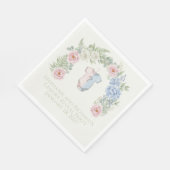 Botanical Gender Reveal Napkin Servet (Hoek)