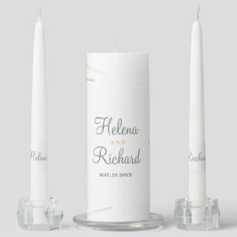 Botanical Geometric in Peach with Leaves Wedding