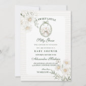 Botanical Gingham Silly Goose Baby Shower Kaart (Voorkant)