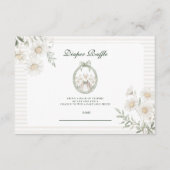 Botanical Gingham Silly Goose Diapper Raffle Informatiekaartje (Voorkant)