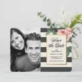 Botanical Glamour | De datum-fotokaart opslaan Save The Date (Staand voorkant)