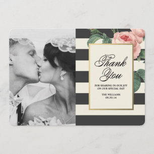 Botanical Glamour   Hartelijk dank voor uw fotokaa Bedankkaart