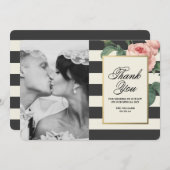 Botanical Glamour | Hartelijk dank voor uw fotokaa Bedankkaart (Voorkant / Achterkant)