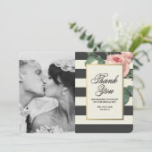 Botanical Glamour | Hartelijk dank voor uw fotokaa Bedankkaart (Staand voorkant)