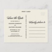 Botanical Glamour | Het Briefkaart Datum opslaan (Achterkant)