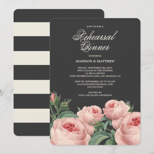 Botanical Glamour | Pleitzitting Kaart (Voorkant / Achterkant)