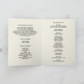 Botanical Glamour | Trouwprogramma Programma (Binnen)